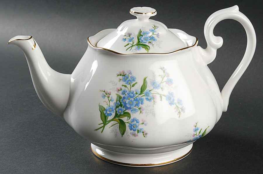 Forget Me Not Teapot & Lid by Royal Albert-1