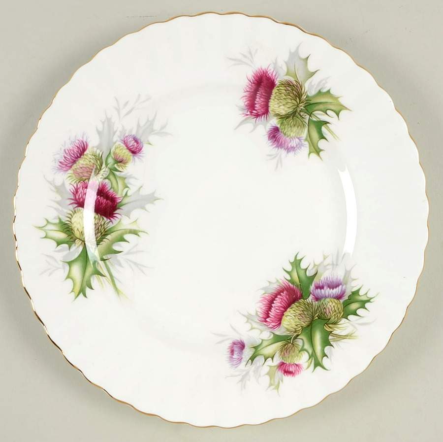 Highland Thistle Salad Plate by Royal Albert-1