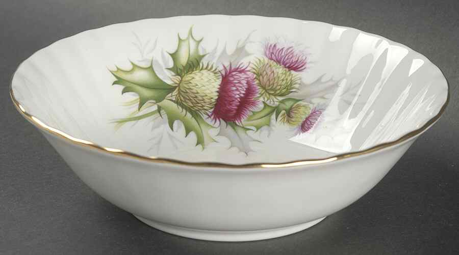 Highland Thistle Coupe Cereal Bowl by Royal Albert-1