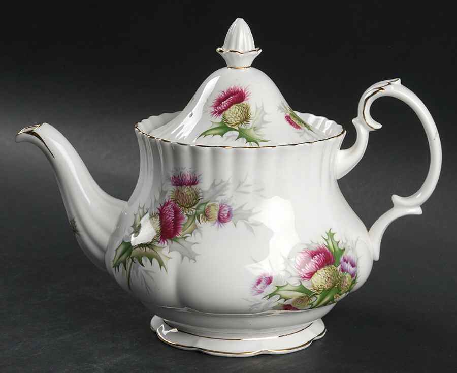 Highland Thistle Teapot & Lid by Royal Albert-1