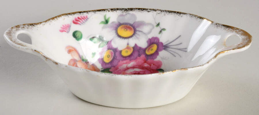 Lady Angela (Sprayed Gold Trim) 5" Oval Sweet Meat Dish by Royal Albert-1