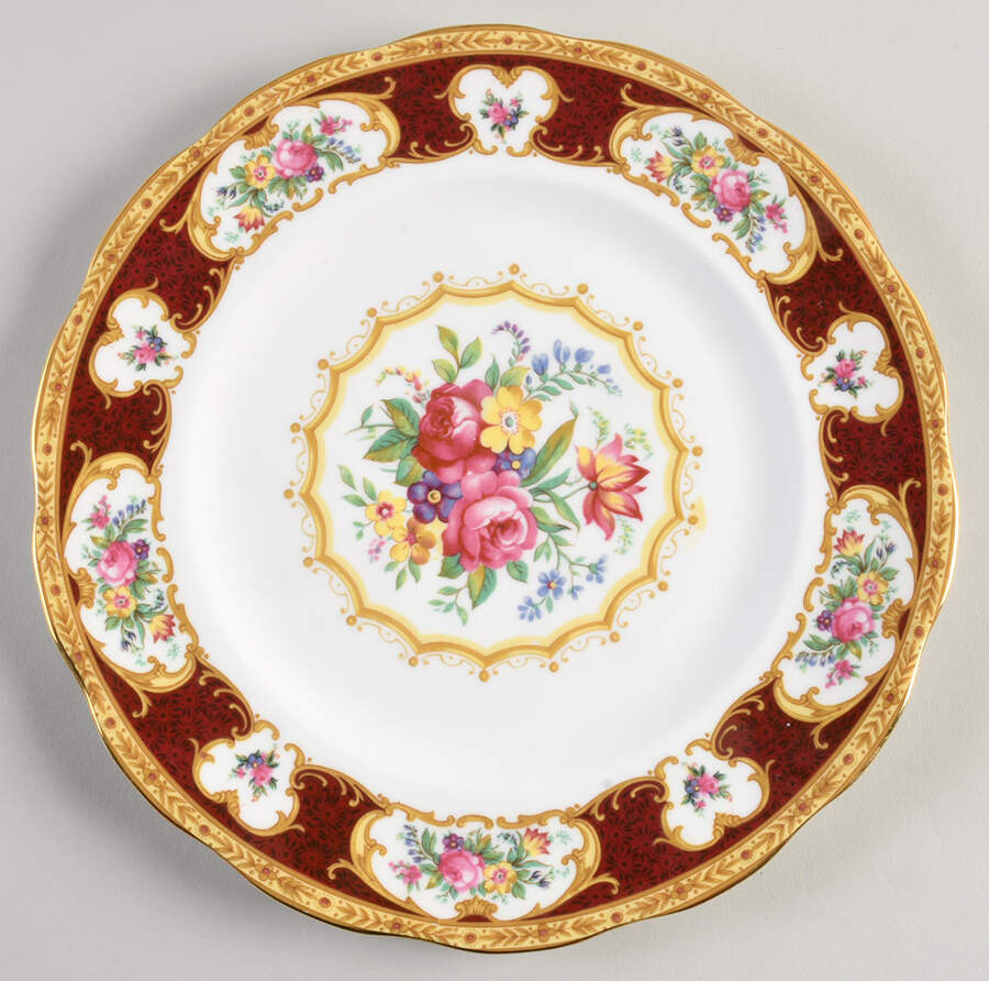 Lady Hamilton Dinner Plate by Royal Albert-1