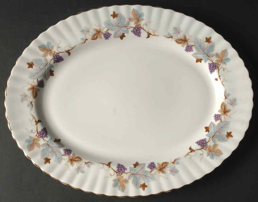 Lorraine 13" Oval Serving Platter by Royal Albert-1