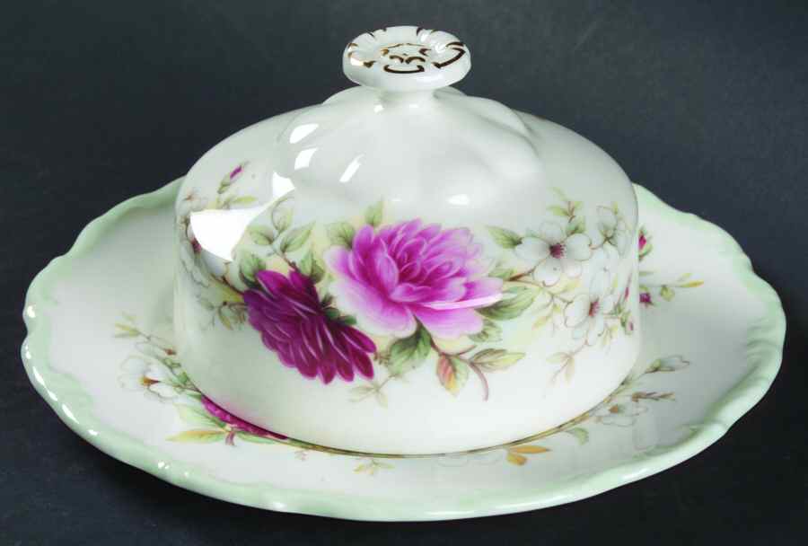 Memories Round Covered Butter by Royal Albert-1