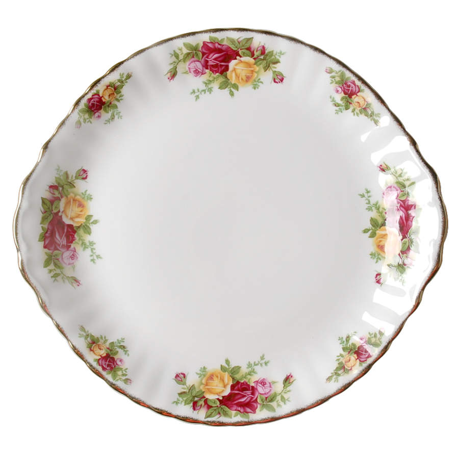 Old Country Roses Handled Cake Plate by Royal Albert-1