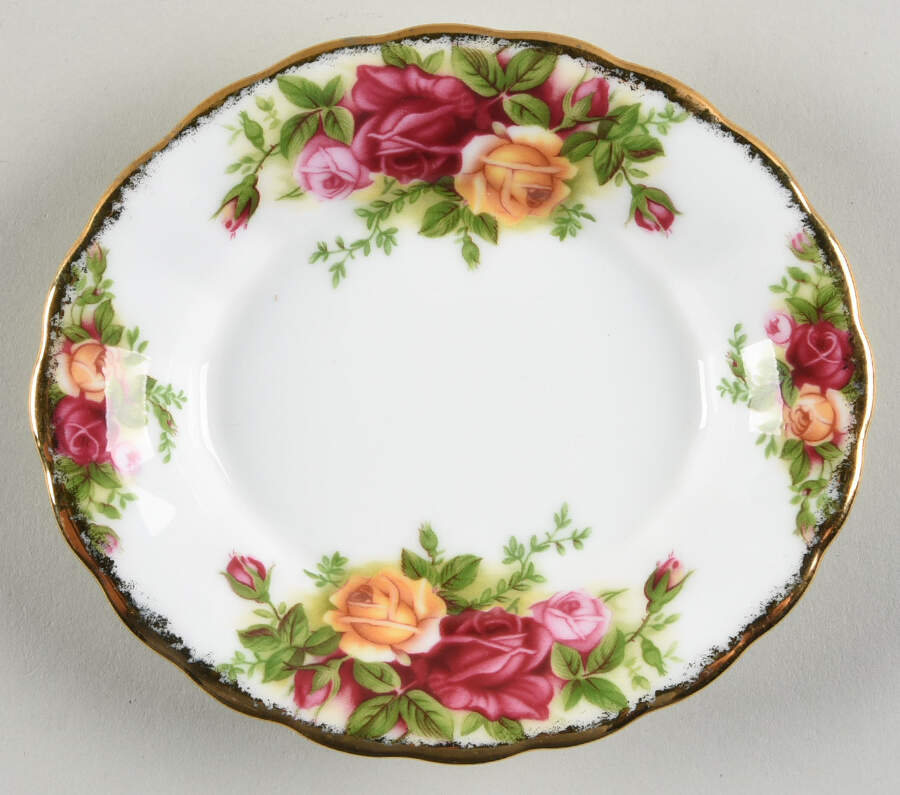 Old Country Roses Oval Sweet Meat Dish by Royal Albert-1