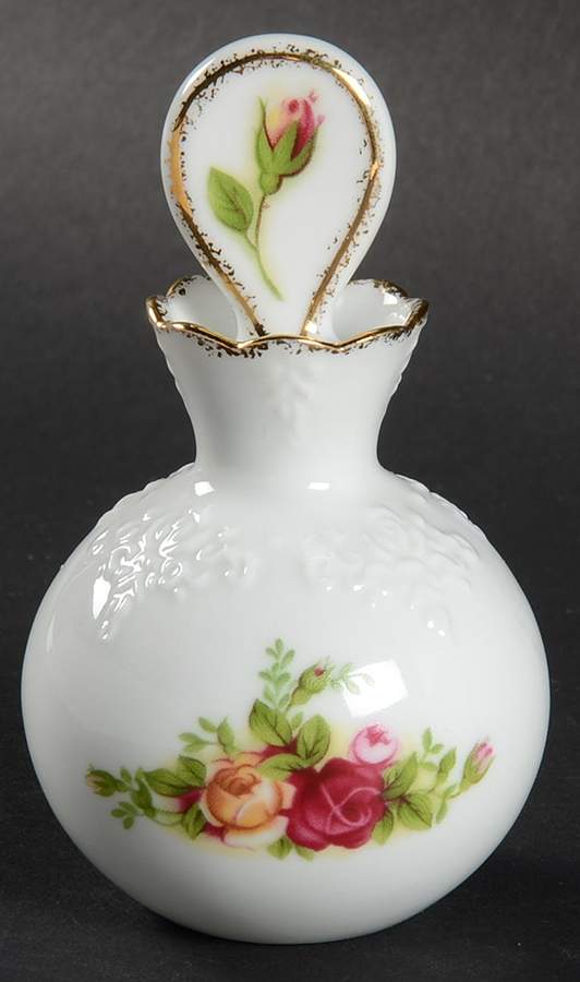 Old Country Roses Perfume Bottle with Stopper by Royal Albert-1