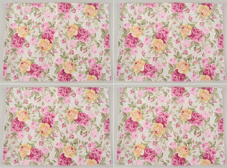 Old Country Roses Cloth Reversible Placemat - Set of 4 by Royal Albert-1