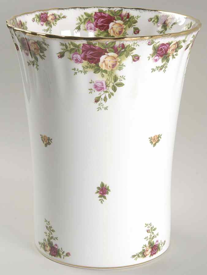 Old Country Roses China Waste Basket by Royal Albert-1