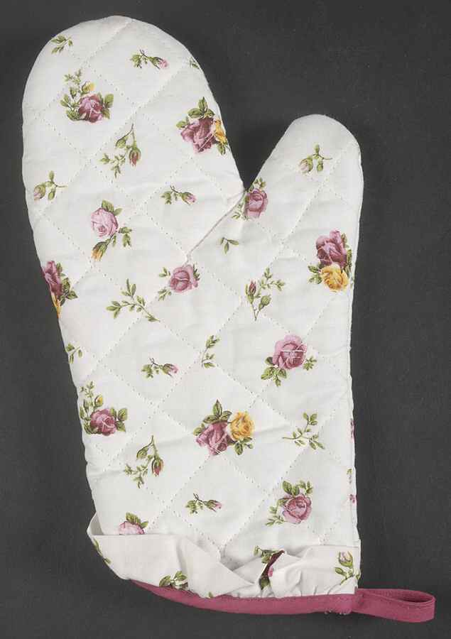 Old Country Roses Cloth Oven Mitt by Royal Albert-1