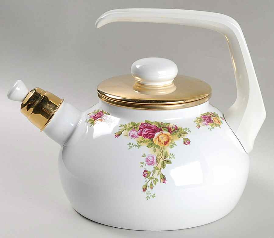 Old Country Roses Metal Kettle & Lid by Royal Albert-1