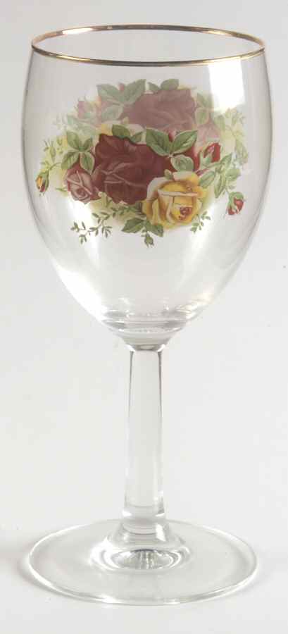 Old Country Roses 12 Oz Glassware Goblet by Royal Albert-1