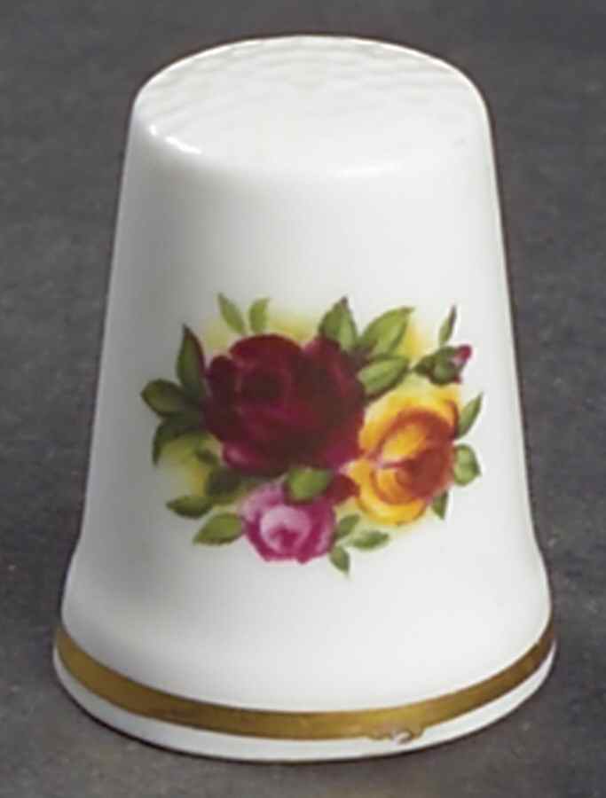 Old Country Roses Thimble by Royal Albert-1
