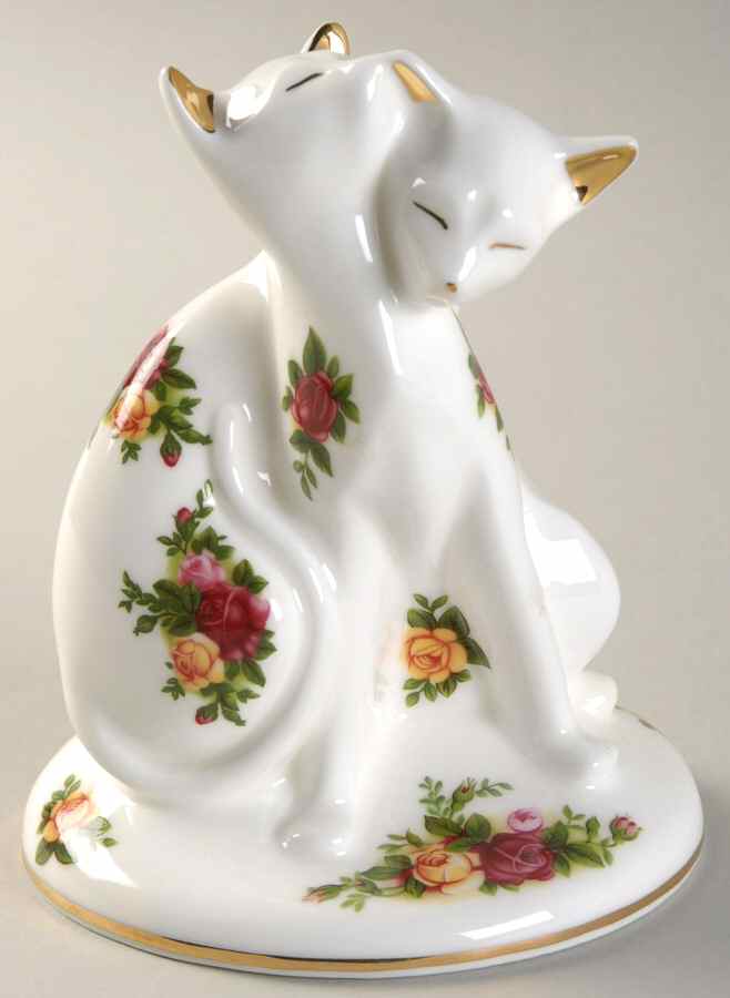 Old Country Roses Cats Entwined Paperweight by Royal Albert-1