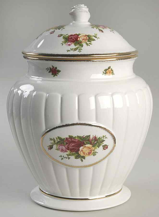 Old Country Roses Cookie Jar & Lid by Royal Albert-1