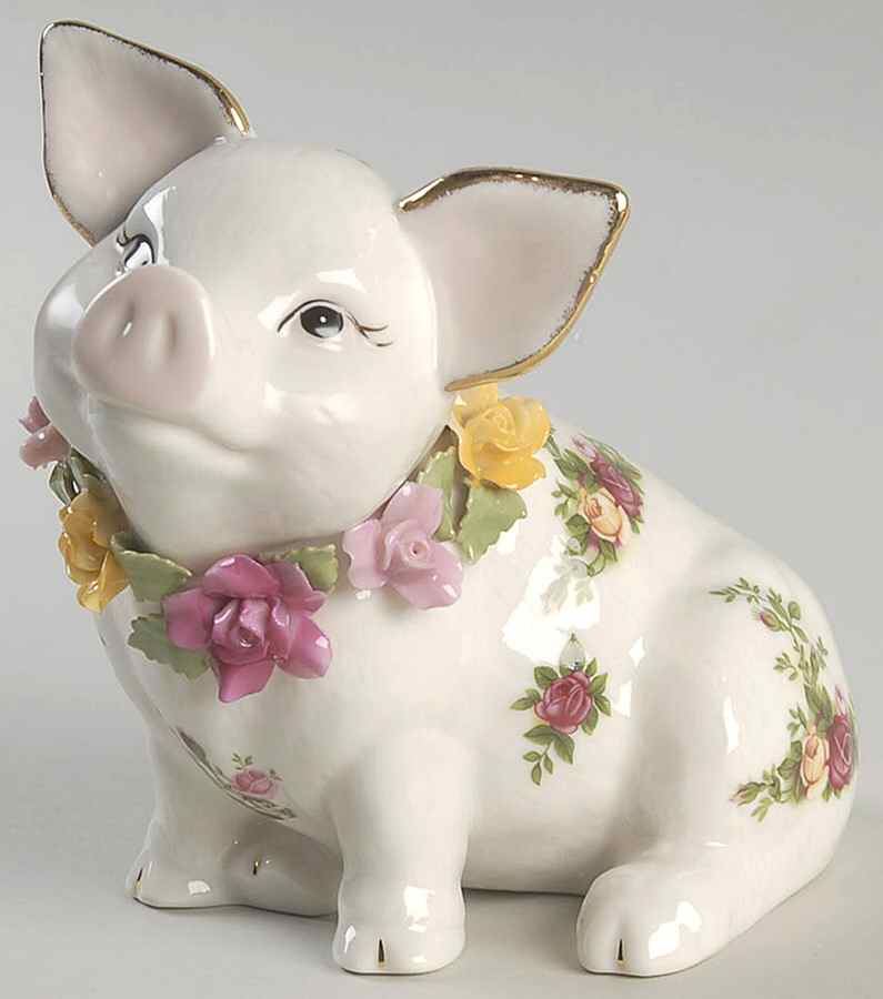 Old Country Roses Piggy Bank by Royal Albert-1