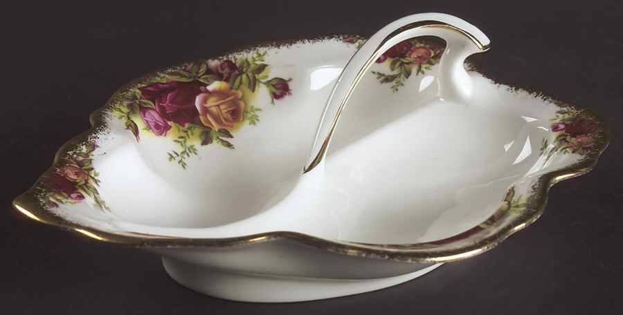 Old Country Roses 2-Part Relish by Royal Albert-1