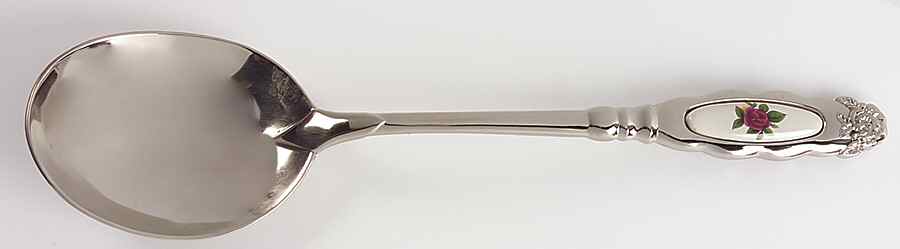 Old Country Roses Serving Spoon by Royal Albert-1