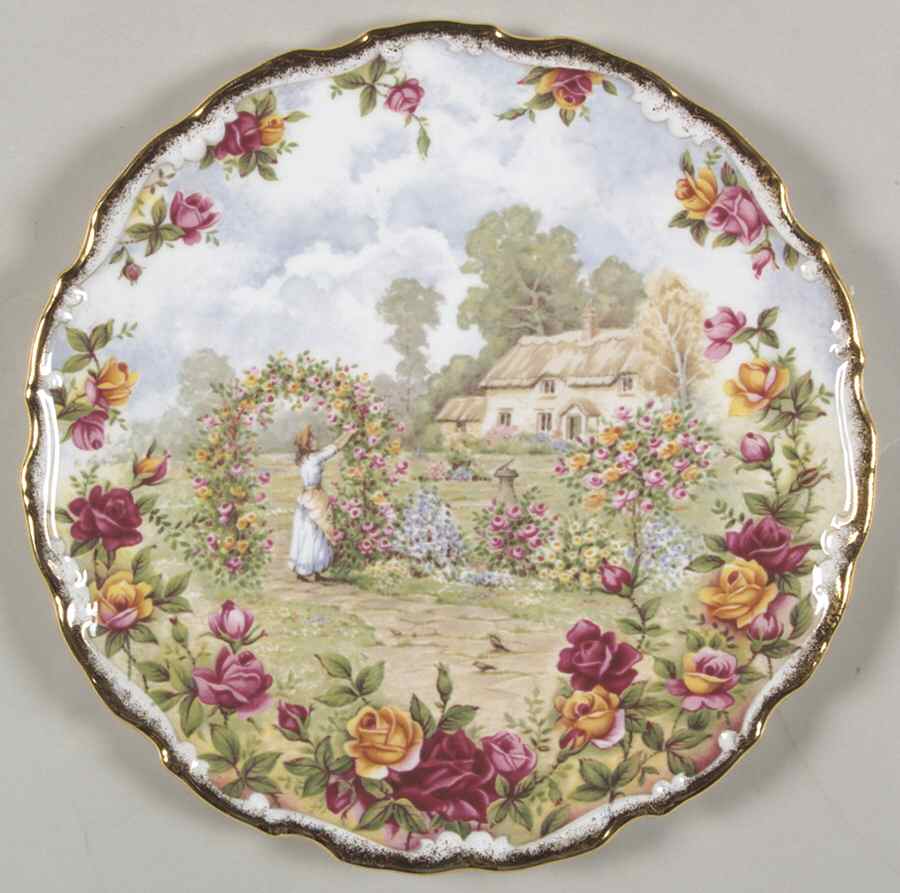 Old Country Roses Anniversary Plate by Royal Albert-1