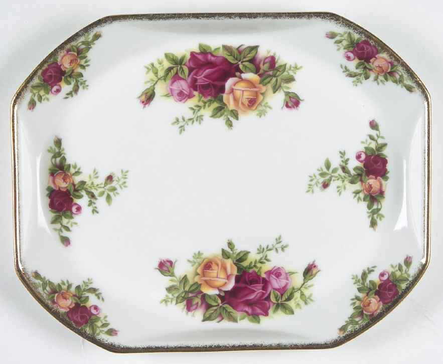 Old Country Roses Rectangular Tray by Royal Albert-1