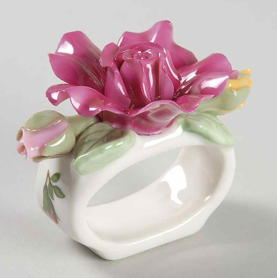 Old Country Roses Sculpted Napkin Ring by Royal Albert-1