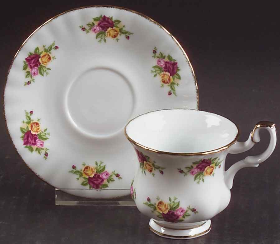 Old Country Roses Individual Small Mommy & Me Cup & Saucer by Royal Albert-1