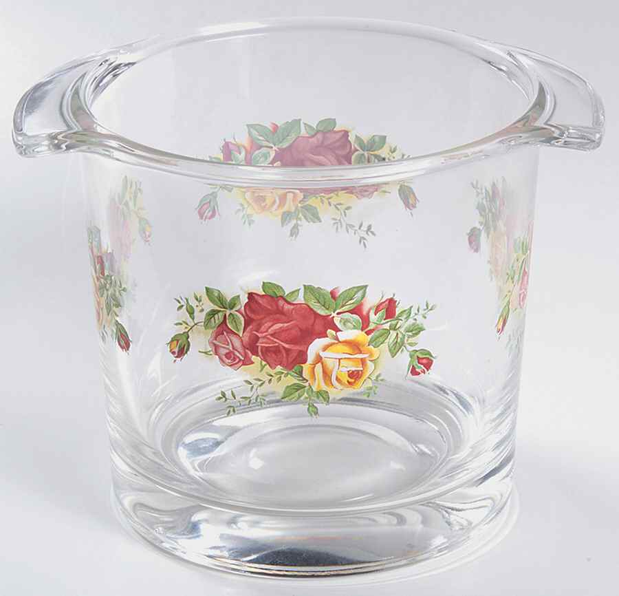 Old Country Roses Glassware Ice Bucket by Royal Albert-1