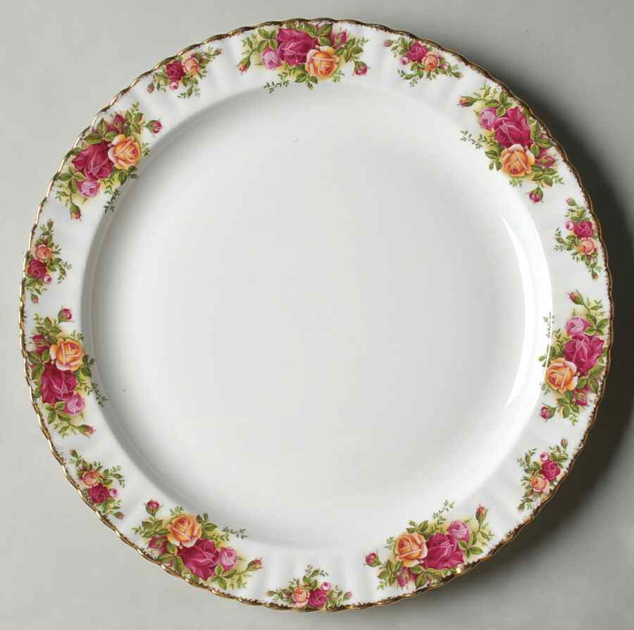 Old Country Roses 13" Chop Plate (Round Platter) by Royal Albert-1