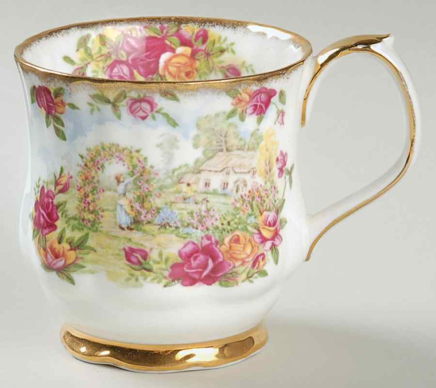 Old Country Roses Garden Scene Mug by Royal Albert-1
