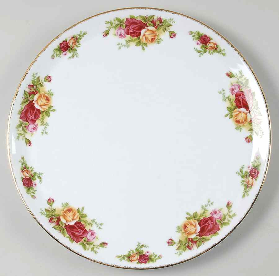 Old Country Roses Cake Plate by Royal Albert-1