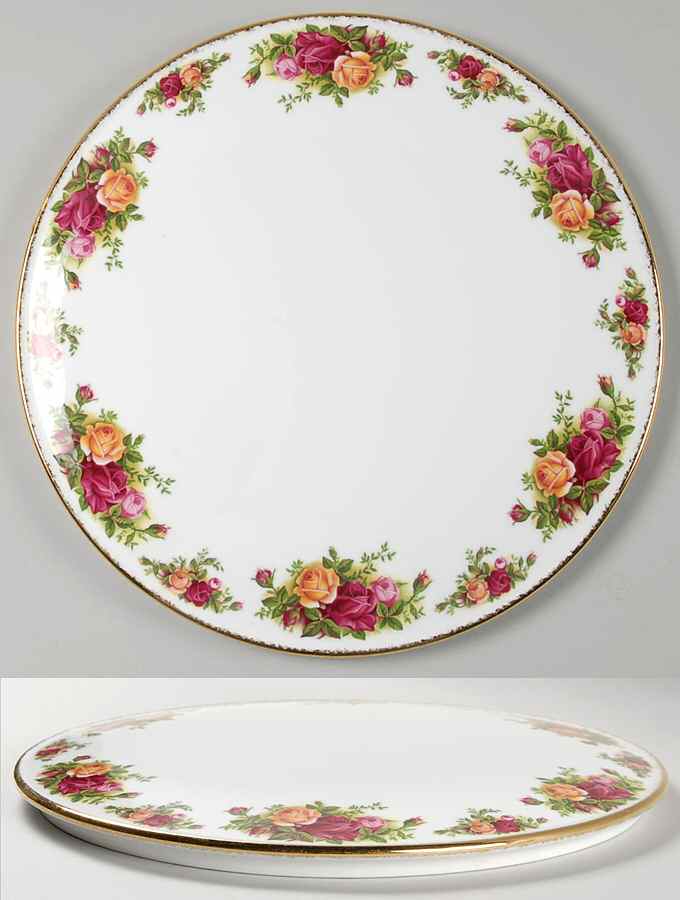 Old Country Roses Cake Plate by Royal Albert-1
