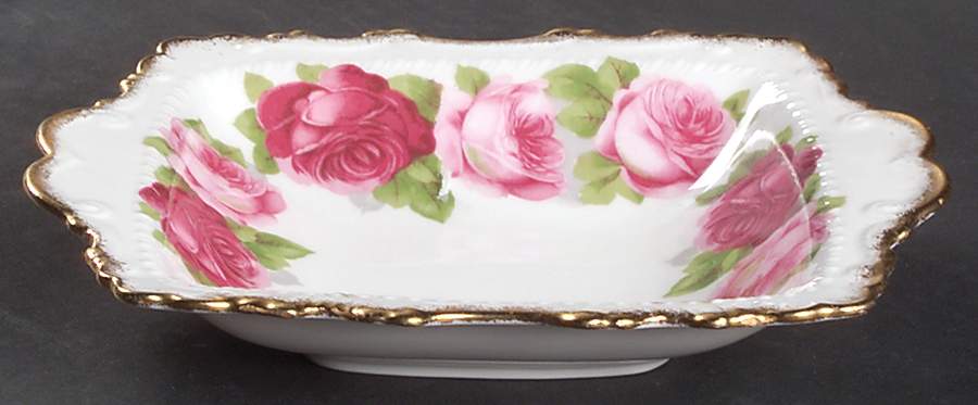 Old English Rose (Brushed Gold Trim) Bon Bon by Royal Albert-1