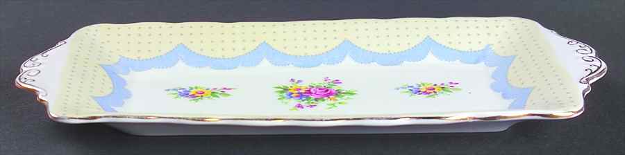 Prudence Blue Tray for Creamer & Sugar with Lid by Royal Albert-1