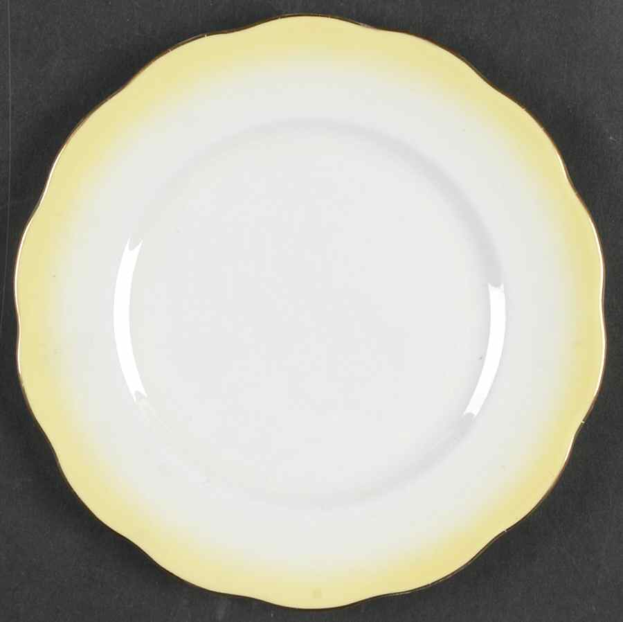 Rainbow Yellow Bread & Butter Plate by Royal Albert-1