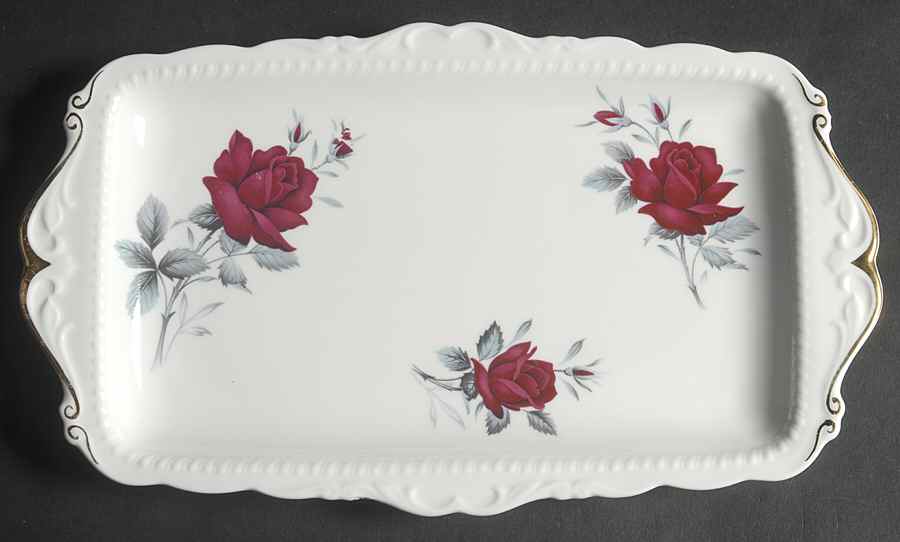 Sweet Romance Large Sandwich Tray by Royal Albert-1