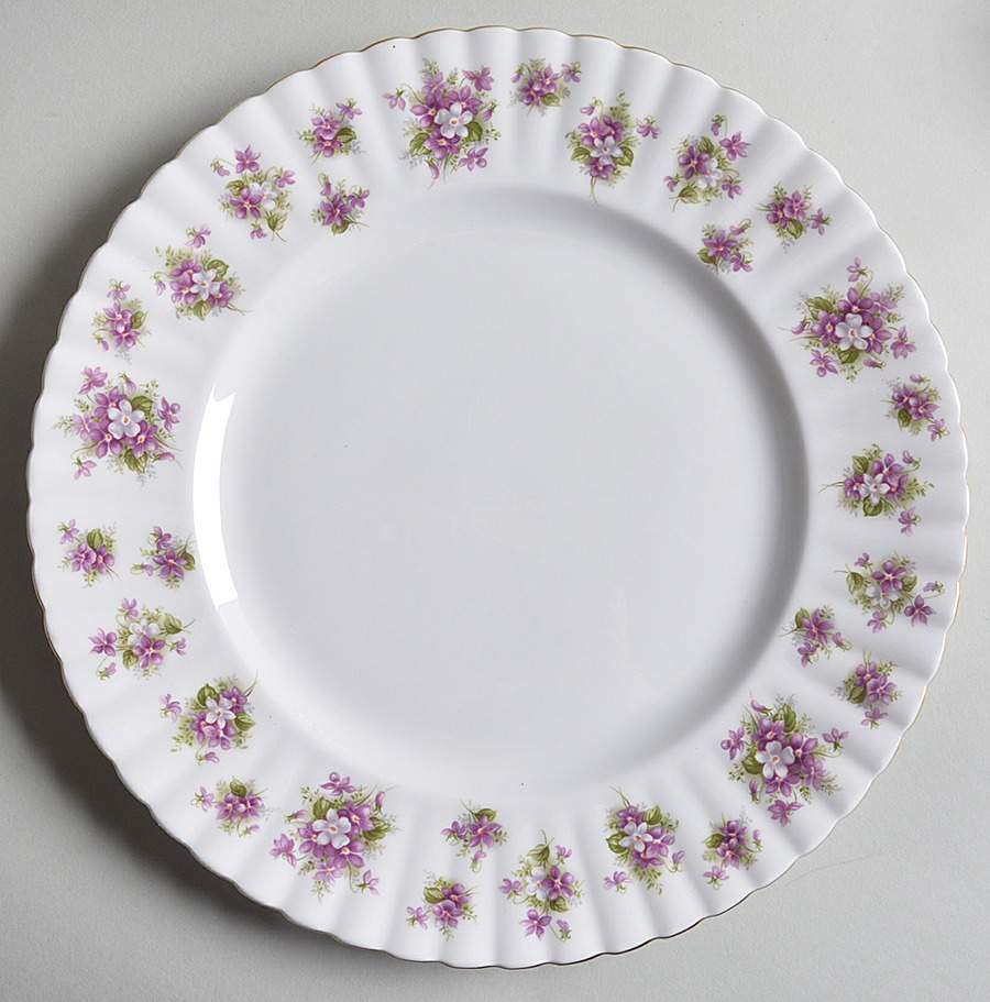 Sweet Violets Dinner Plate by Royal Albert-1