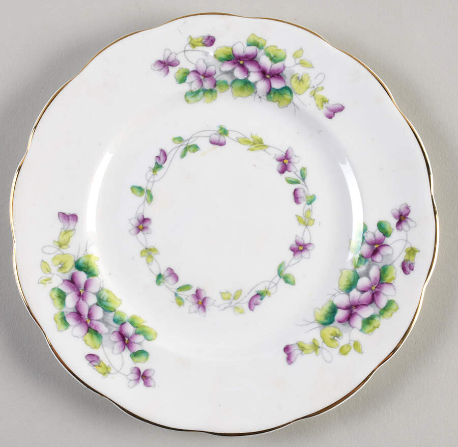 Sweet Violet Dessert/Pie Plate by Royal Albert-1
