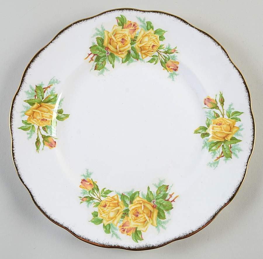 Tea Rose Yellow Dinner Plate by Royal Albert-1