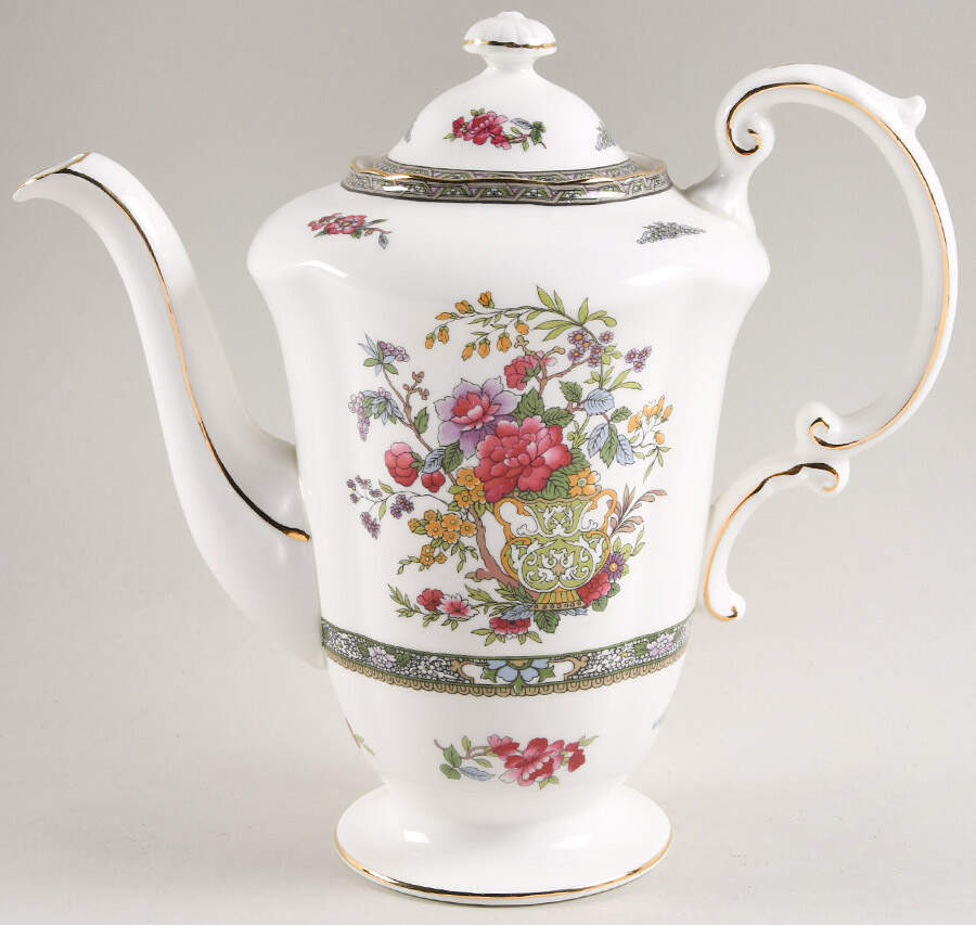 Tree of Kashmir Coffee Pot & Lid by Royal Albert-1