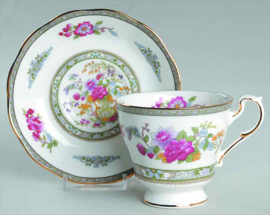 Tree of Kashmir Footed Cup & Saucer Set by Royal Albert-1