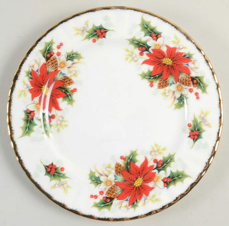 Yuletide (Fluted and Ribbed) Salad Plate by Royal Albert-1