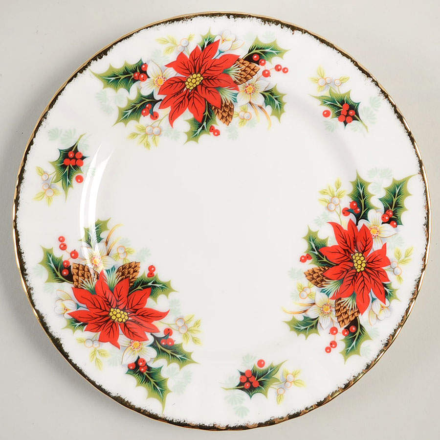 Yuletide (Fluted and Ribbed) Salad Plate by Royal Albert-1