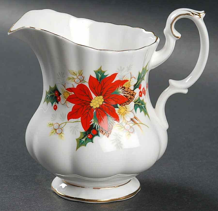 Yuletide (Fluted and Ribbed) Creamer by Royal Albert-1