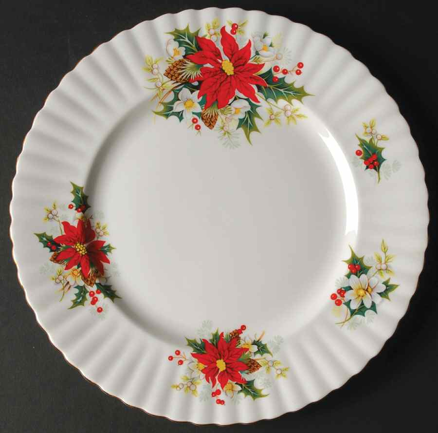 Yuletide (Fluted and Ribbed) Dinner Plate by Royal Albert-1