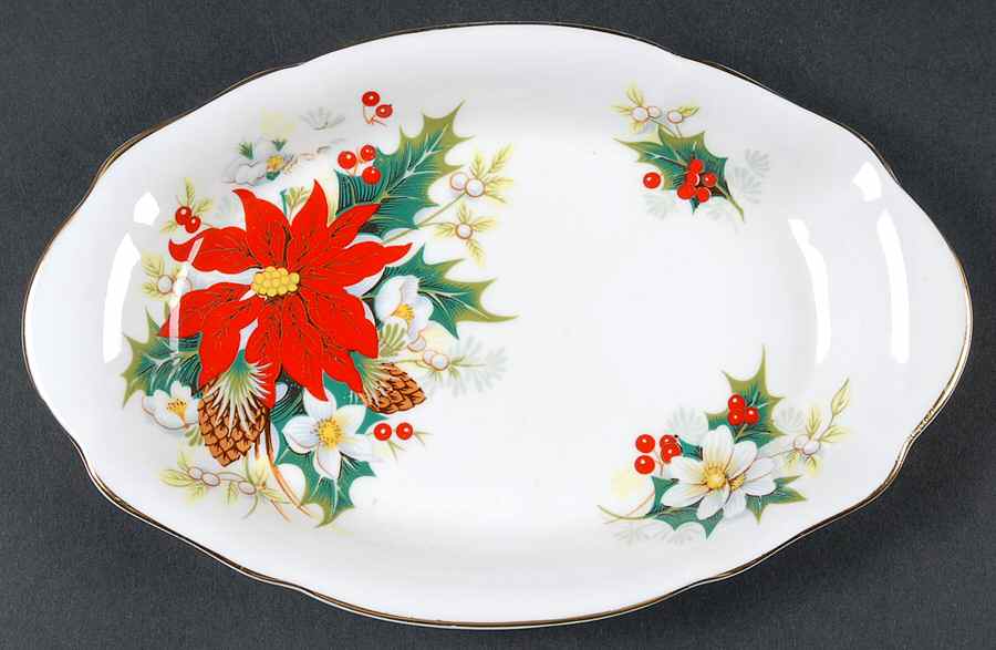 Yuletide (Fluted and Ribbed) Tray for Mini Creamer & Open Sugar by Royal Albert-1