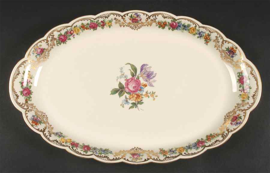 Nurenberg 16" Oval Serving Platter by Royal Bayreuth-1