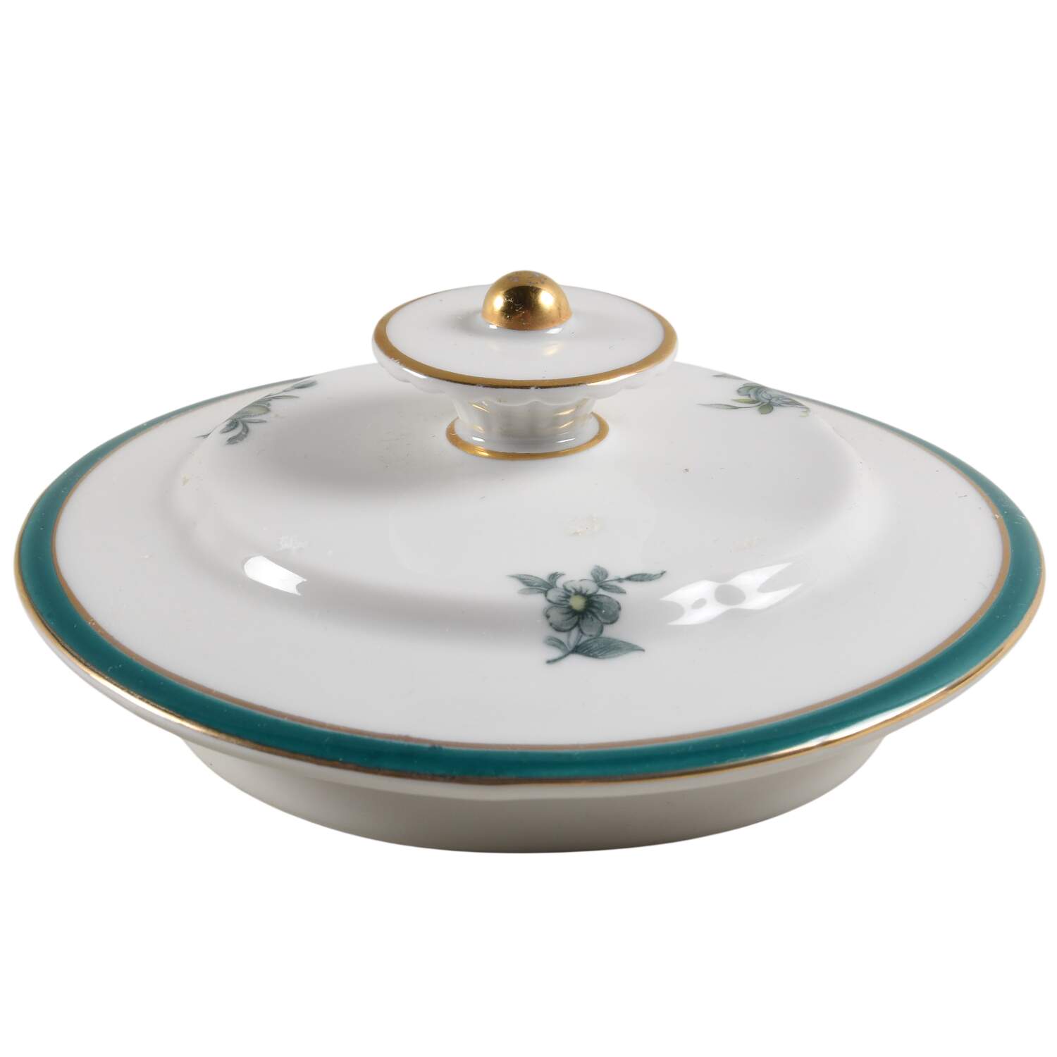 Teal Tulip Lid for Teapot by Royal Bayreuth-1
