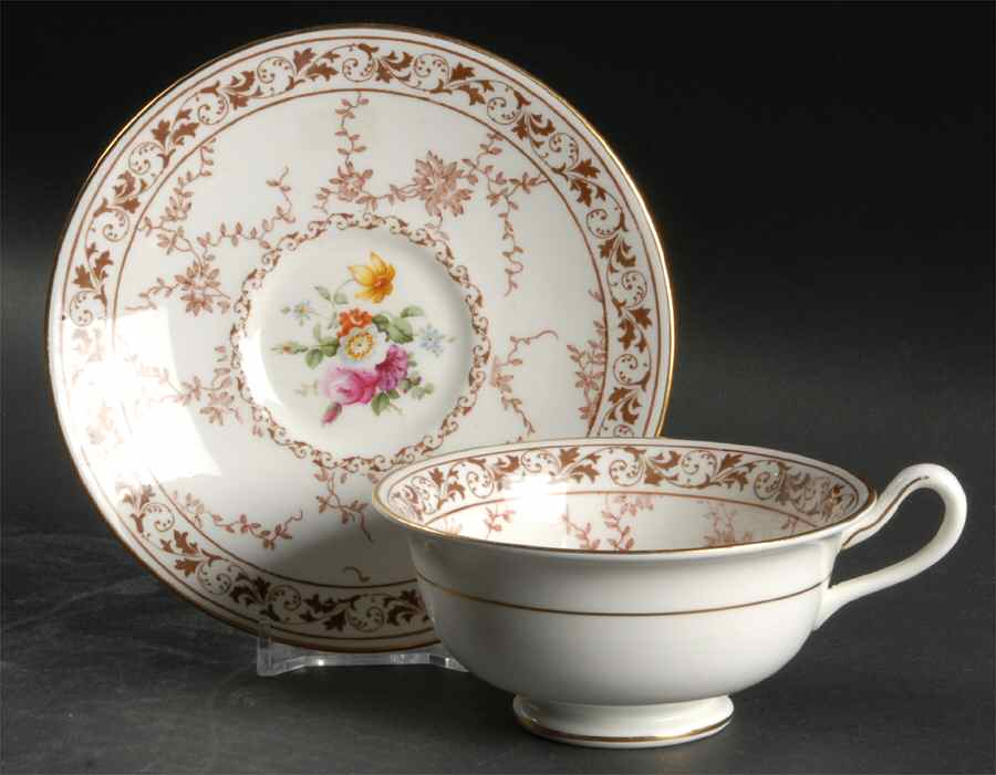 Floral Melody Footed Cup & Saucer Set by Royal Cauldon-1