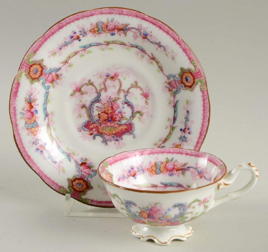 K4400 Footed Demitasse Cup & Saucer Set by Royal Cauldon-1