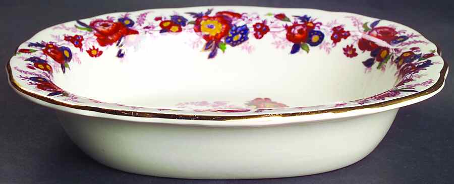 Majestic 8" Oval Vegetable Bowl by Royal Cauldon-1